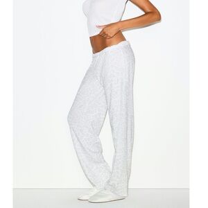 Skims Heavy Pointelle Straight Leg Pants Size XL NWT Pajama Lounge